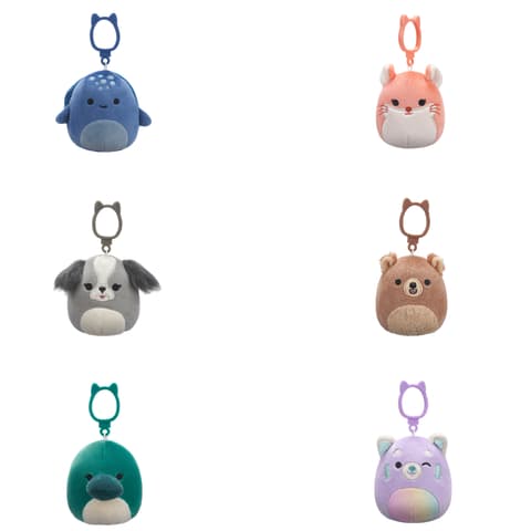 SQUISHMALLOWS Clip-on pehme 8 cm, assortii