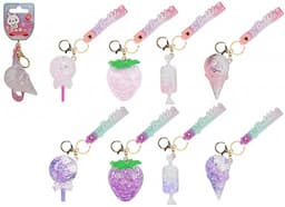 Võtmehoidja vedelikuga acrylic charm assortii