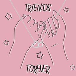 Sõnumikaart Kaelakee "Friends forever"