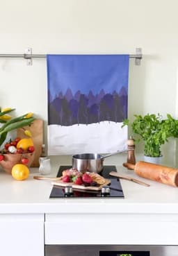 Köögirätik - Sini-must-valge