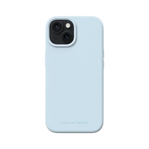 Silicone Case iPhone 13/14/15/16E/17E - Light Blue