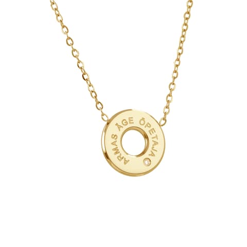 Kaelakee ÄGE ARMAS ÕPETAJA / ALATI ME SÜDAMES kulla värvi