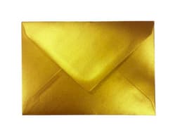 B6 Ümbrik kuldne või hõbedane, pakis 5 tk assortii