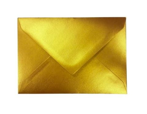 B6 Ümbrik kuldne või hõbedane, pakis 5 tk assortii