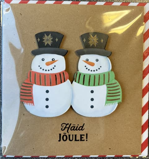 Kuku Kaart Tache Snowman Häid Jõule