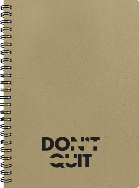 Memo Eco kaantega kaustik "Don´t quit"