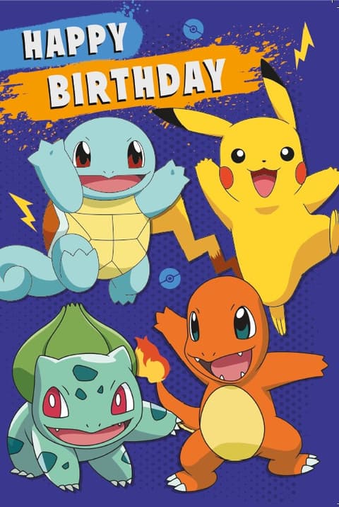 KUKU kaart Pokemon Birthday