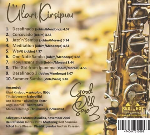 CD Ülari Kirsipuu - Good Old Sax 3