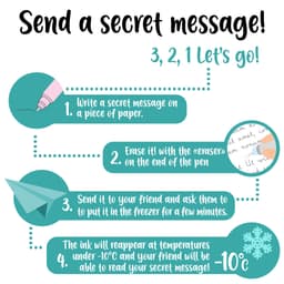 LEGAMI kustutatavate geelpliiatsite kmpl 3tk SECRET