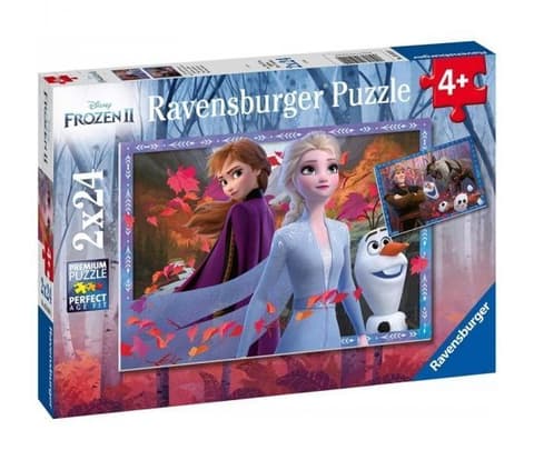 RAVENSBURGER pusle Frozen 2 Frosty adventures, 2x24