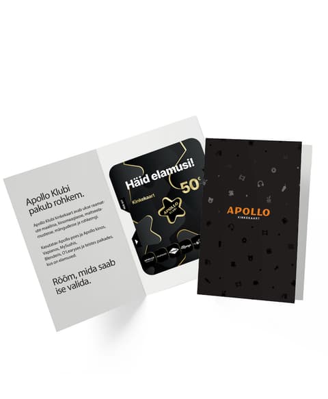 Apollo Klubi Kinkekaart 50 €, Apollo ümbrises