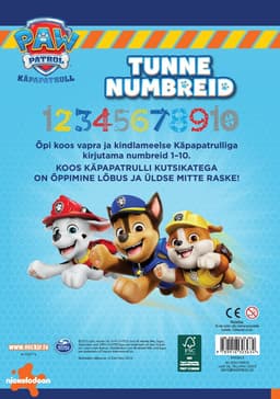 Paw Patrol. Tunne numbreid!