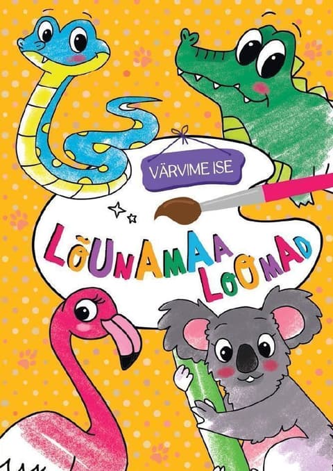 Lõunamaa loomad. Värvime ise