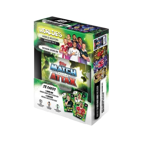 Jalgpallikaardid - UCC 2026 Match Attax Booster Tin komplekt