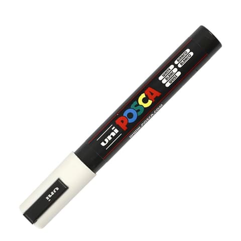 uni POSCA marker PC-5M, 1,8-2,5mm, valge