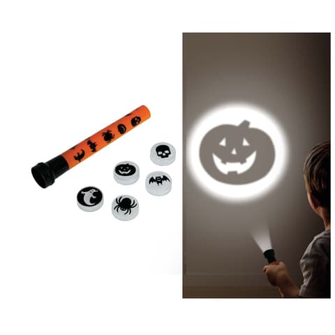 GUIRCA taskulamp 16 cm, halloweeni figuuridega