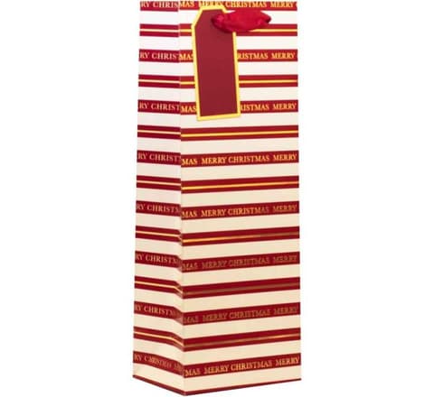 Kuku pudeli kinkekott CHRISTMAS STRIPE