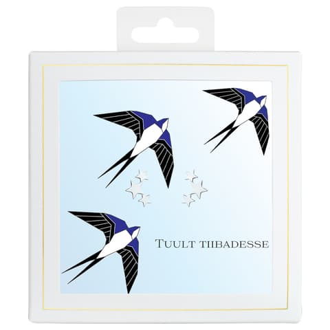 Sõnumikaart Kõrvarõngad "Tuult tiibadesse"