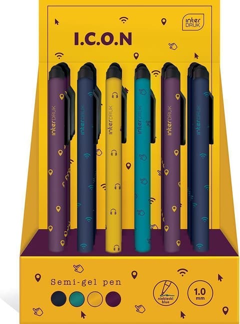 Geelipliiats Icon 1,0mm, sinine, pehme otsik nutiseadmetes kirjutamiseks, assortii
