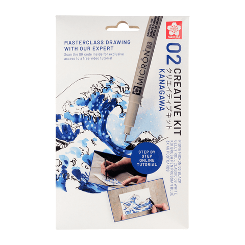 Joonistuskomplekt Sakura Creative Kit Great Wave of Kanagawa