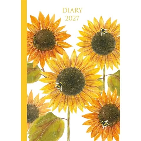 2027 Kalendermärkmik Fashion Diary Sunflowers A6