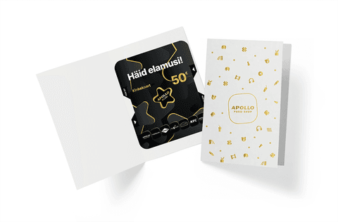 Apollo Klubi Kinkekaart 50 €, Pidulikus ümbrises
