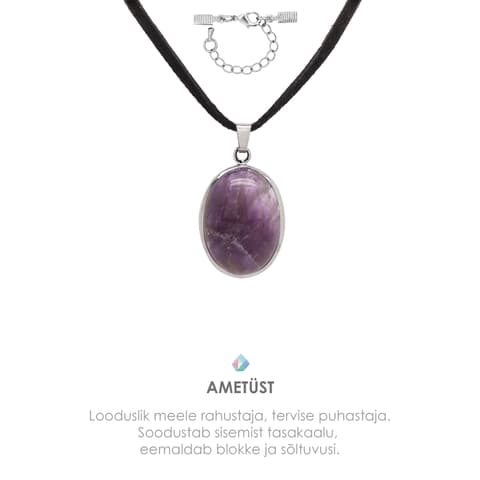 Ripats Ametüst Ovaal 31x20x7mm