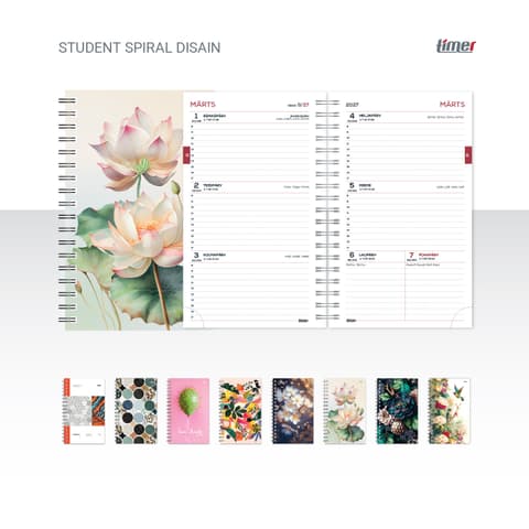 2026/2027 Timer Student Spiral DISAIN