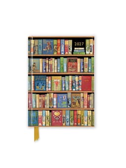 Kalendermärkmik Bodleian Libraries: Bookshelves 2027 Luxury Pocket Diary Planner – Week to View
