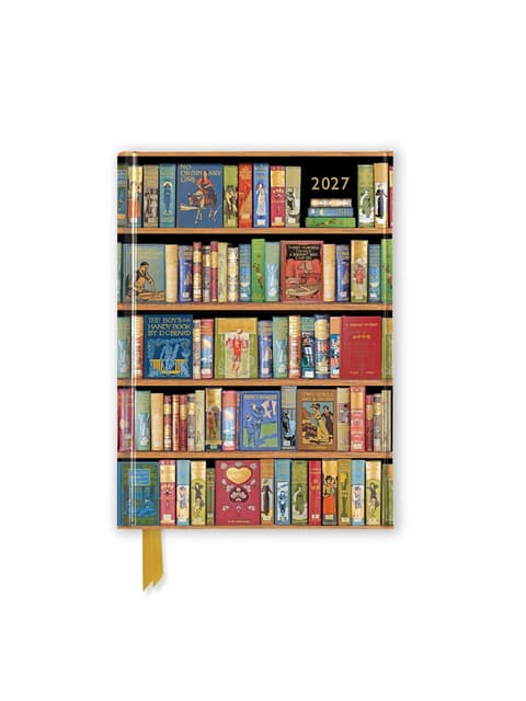 Kalendermärkmik Bodleian Libraries: Bookshelves 2027 Luxury Pocket Diary Planner – Week to View