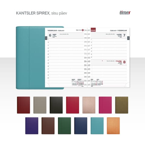 2026 Kalendermärkmik Timer KANTSLER Spirex Päev