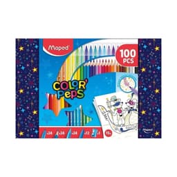 Joonistuskomplekt Maped ColorPeps 100tk (sh 15 värvimise lehte)