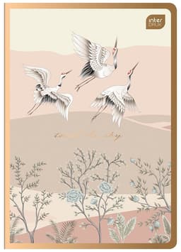 Kaustik A5 SATIN GOLD 80 lehte ruuduline, kaas kuldse läikega