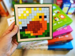 Cubika Puidust mosaiik pikslid "Loomad"