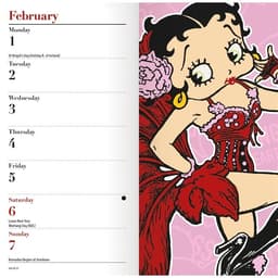 2027 Kalendermärkmik Betty Boop Slim Diary