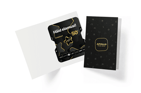 Apollo Klubi Kinkekaart 50 €, Apollo ümbrises