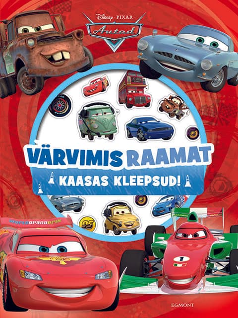 Autod. Värvimisraamat. Kaasas kleepsud!