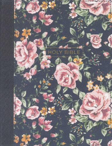 NKJV, Journal the Word Bible, Cloth over Board, Gray Floral, Red Letter, Comfort Print: Reflect, Journal, or Create Art Next to Your Favorite Verses