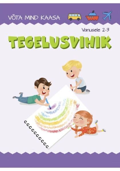 Tegelusvihik vanusele 2-3