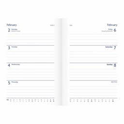 Kalendermärkmik 2026 Fashion Diary Strawberry Floral A6 D