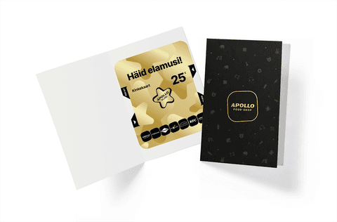 Apollo Klubi Kinkekaart 25 €, Apollo ümbrises