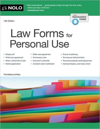 Law Forms for Personal Use