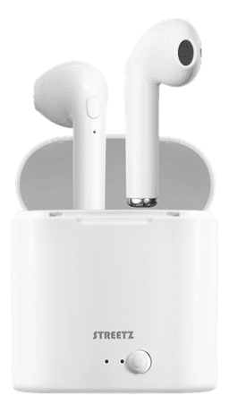 Streetz TWS-0008, true wireless bluetooth juhtmevabad kõrvaklapid, valge