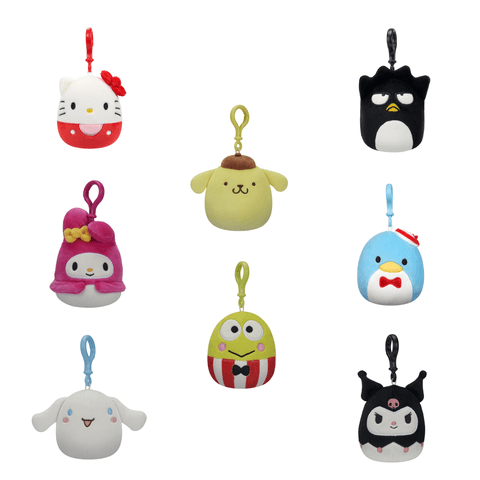 SQUISHMALLOWS Hello Kitty Clip-on Pehme mänguasi 8 cm, assortii W20