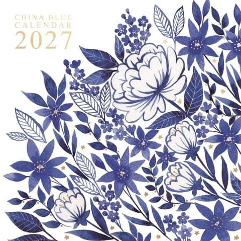 Kalender 2027 China Blue, Orchard Design W