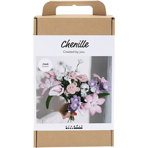 Käsitöökomplekt Flowers, pastel colours