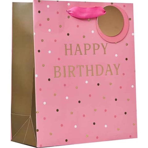 Happy Birthday Pink M kinkekott