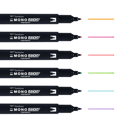 Helestusmarker Tombow Mono Edge 2 otsaga 6 tk komplekt