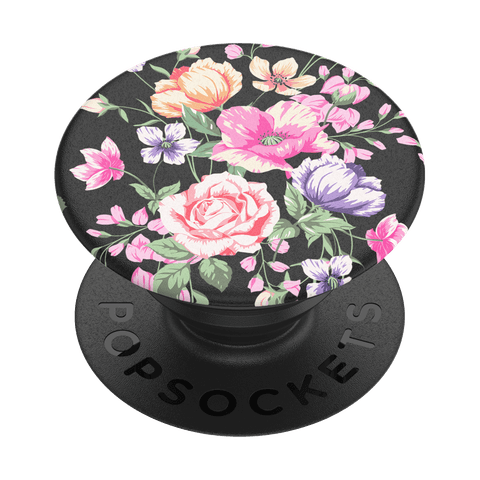 PopSockets PopGrip - Black Vintage Bouquet
