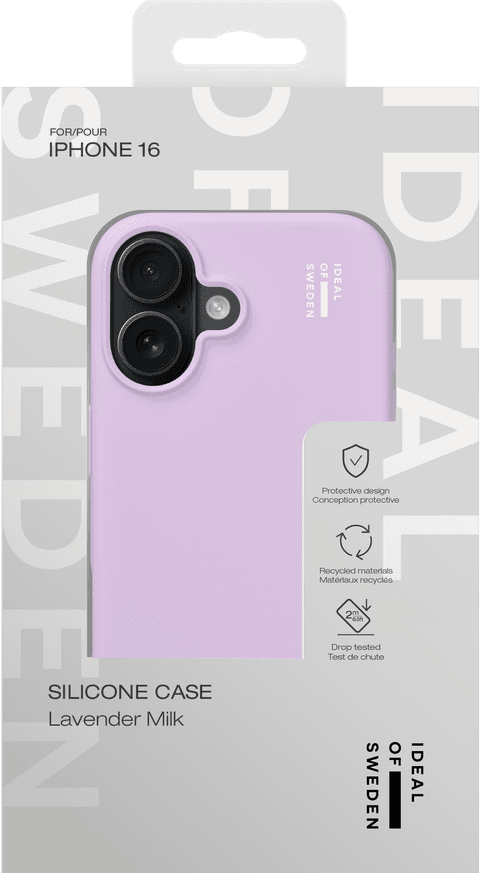 Silicone Case iPhone 16 - Lavender Milk